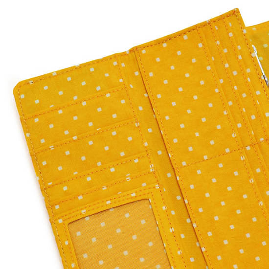 Sac À Main Kipling Money Land Printed Snap Wallet Jaune | FR 1930KO